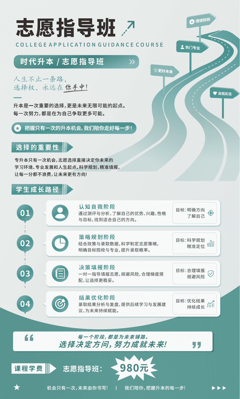 时代升本志愿指导班：科学填报，升本无忧